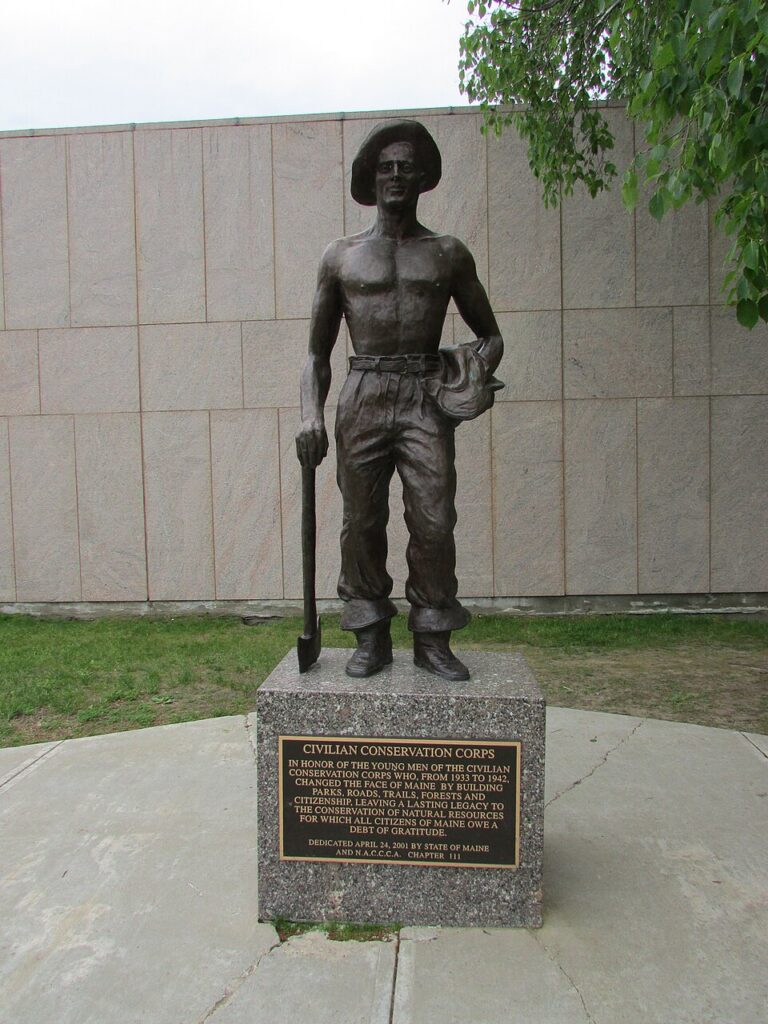 Civilian Conservation Corps, a New Deal program creating public jobs