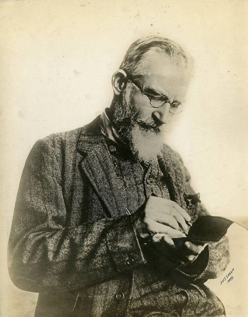 George Bernard Shaw, playwright and Fabian Society member